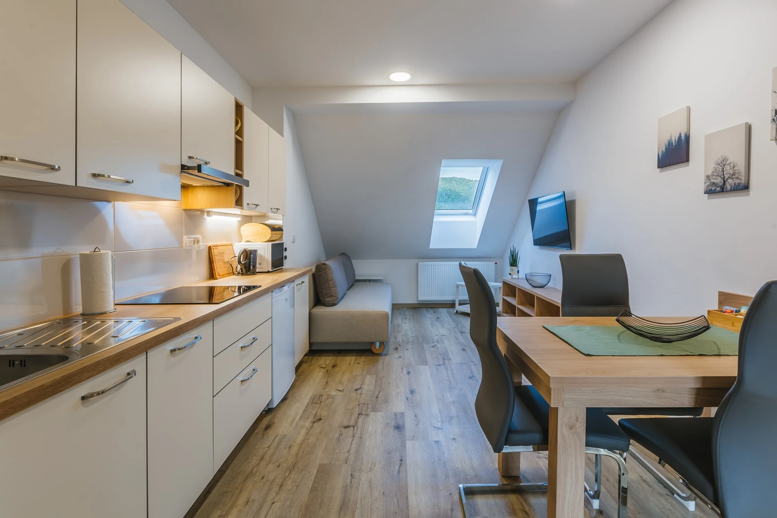 Enosobni apartma z balkonom
